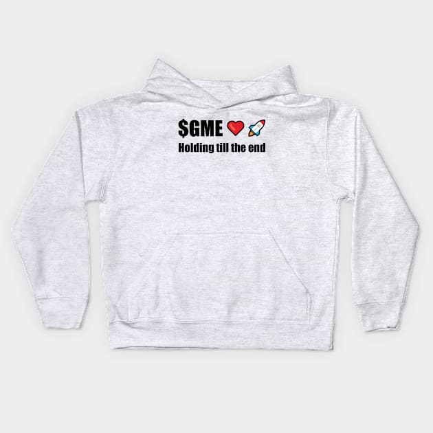 Gamestop holding till the end Kids Hoodie by SkelBunny